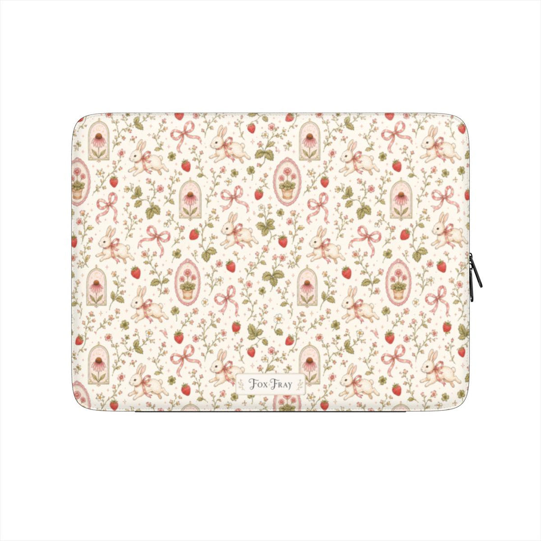 Bunnies and Bows - Pattern - Premium Laptop Sleeve