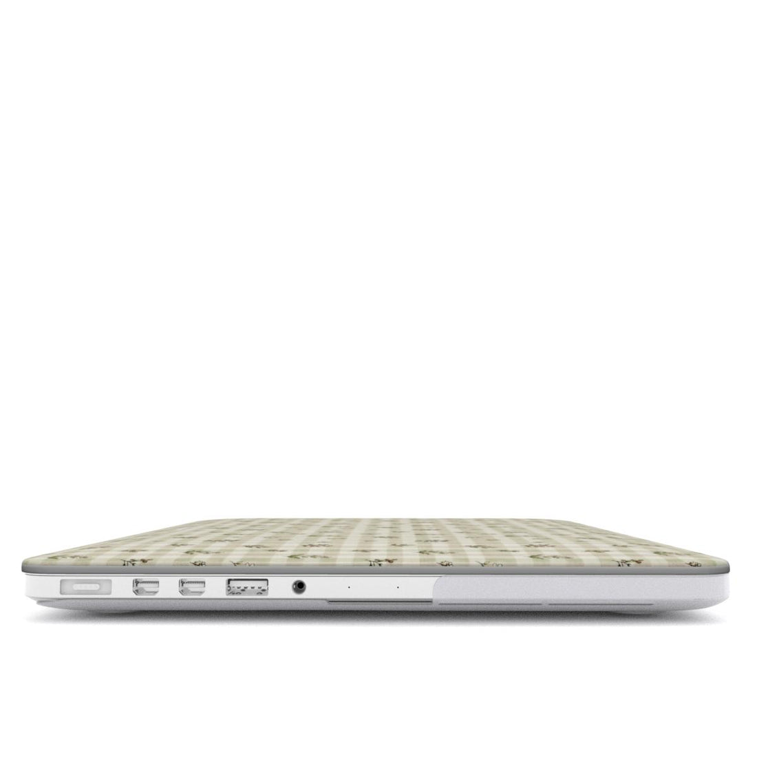 Sage Gingham Garden - MacBook Hard Shell Case