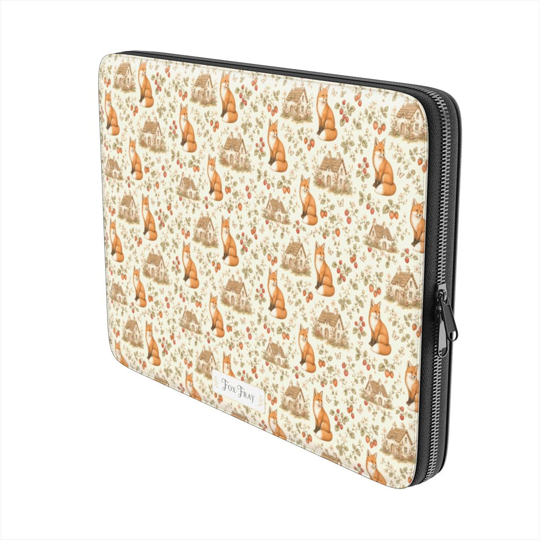 Strawberry Lane Fox - Pattern - Premium Laptop Sleeve