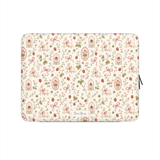 Bunnies and Bows - Pattern - Premium Laptop Sleeve