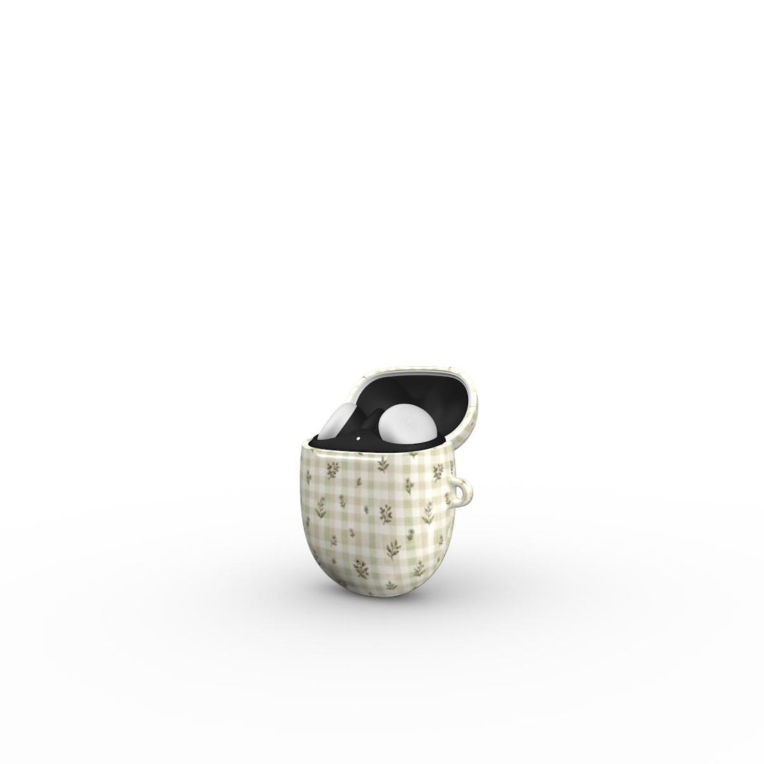 Sage Gingham Garden - Google Pixel Buds Tough Case