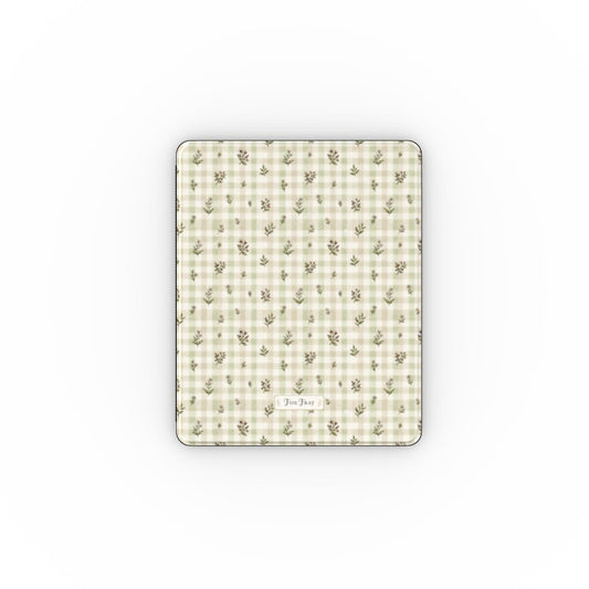 Sage Gingham Garden - iPad Case