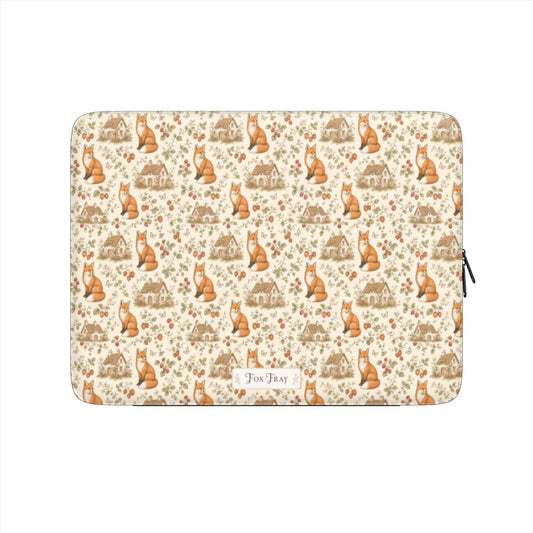Strawberry Lane Fox - Pattern - Premium Laptop Sleeve